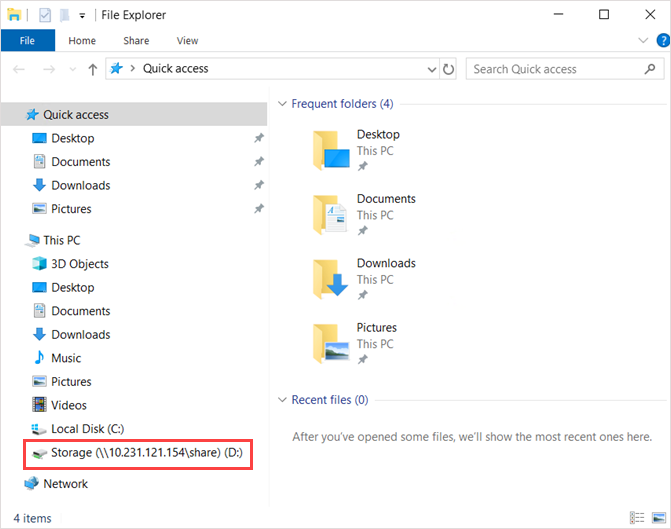 Shared Files Example Enabling Access to a Shared Folder on a File Storage Server