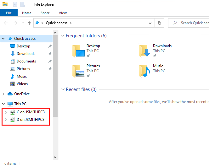 Accessing Mapped Local Drives on a Virtual Desktop