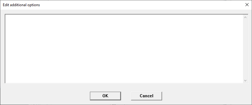 Edit Additional Options Dialog Box