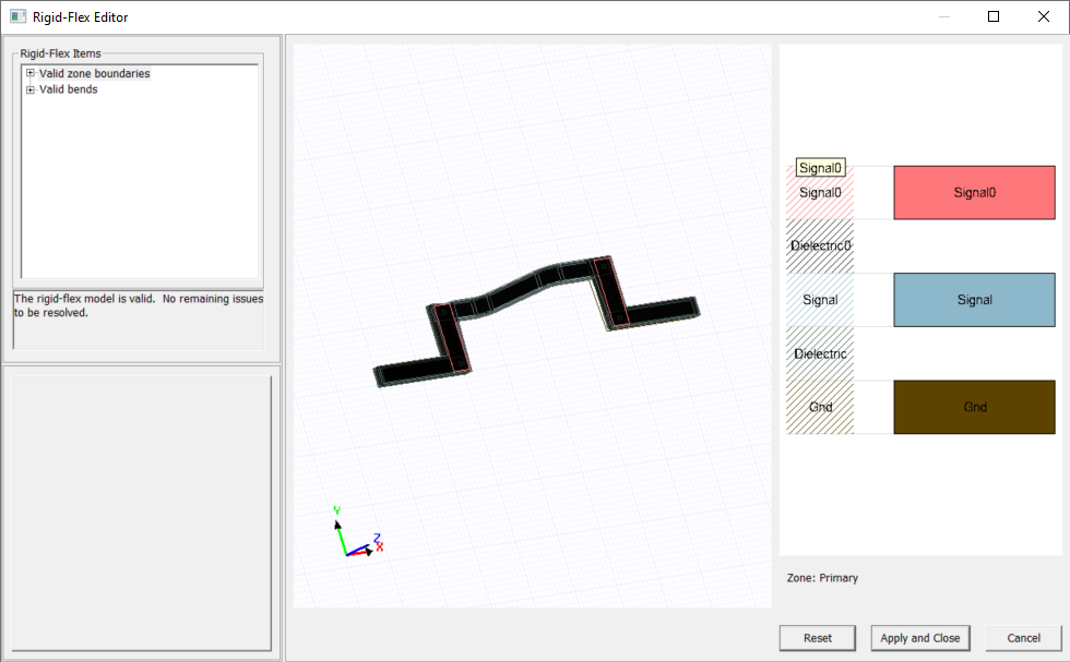 Example of Rigid-Flex Model in 3D