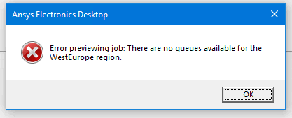 Error Message Dialog.