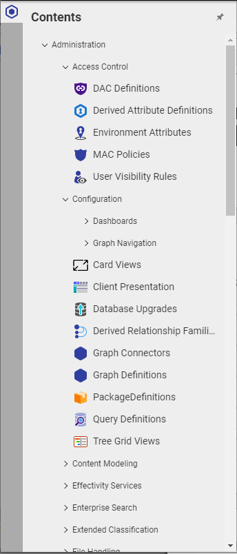 Ansys Minerva Contents Menu Expanded