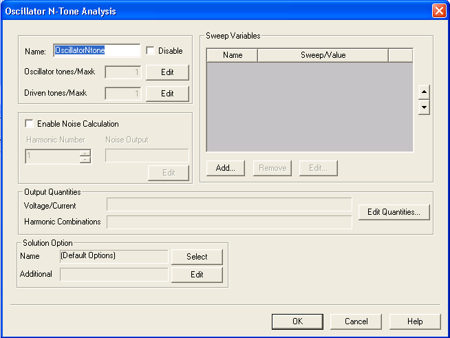 Oscillator N-Tone Analysis Window
