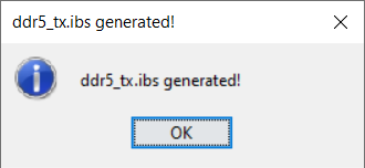 Information dialog.