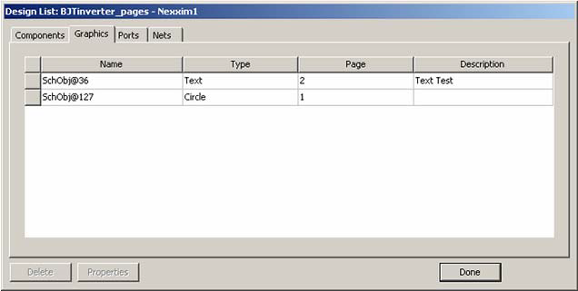 Scheme List Example Gui Schematic List window