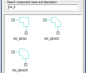 Search Components Library Window