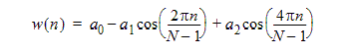 Blackman Window Equation