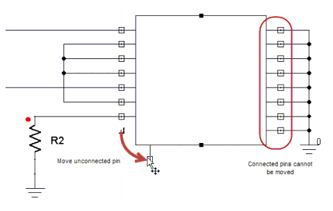 Adjusting Symbols and Pins
