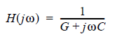 Equation for the driving-point impedance of a parallel RC circuit
