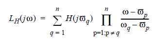  Lagrangian interpolation polynomial.
