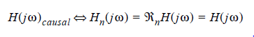 Equation for causal freuqency response.