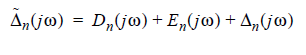 Equation for the ideal reconstruction error plus the truncation and discretization errors Equation for the ideal reconstruction error plus the truncation and discretization errors