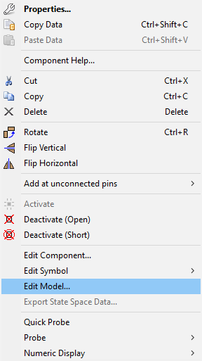 Right-Click > Edit Model...