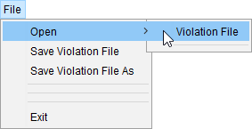 EMI Scanner File Menu