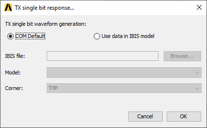 TX Single Bit Response... Window