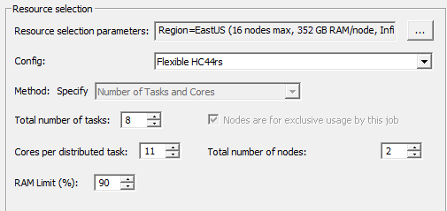 Resource Selection groupbox.