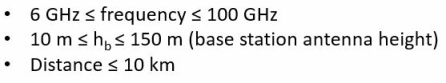 5G Channel Coupling model paramter limitations.