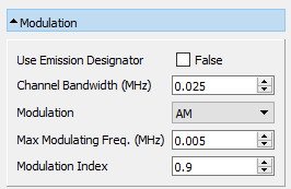 Modulation panel.