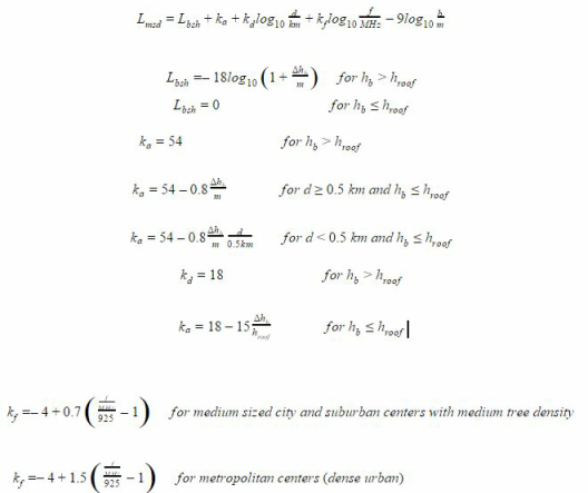 Equations for the determination of Lmsd.