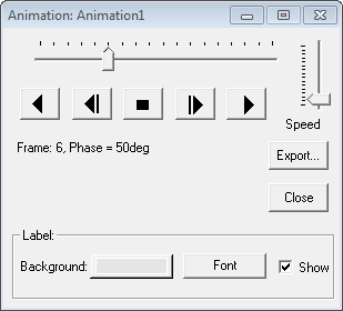 Animation Window/ Play Panel