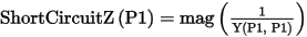 Short circuit impedance.