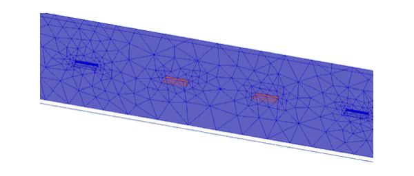 Stripline mesh plot.