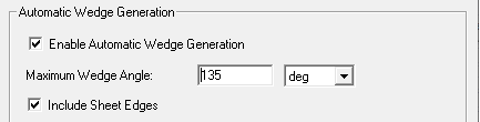 Automatic Wedge Generation groupbox.