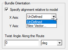 Bundle orientation groupbox.