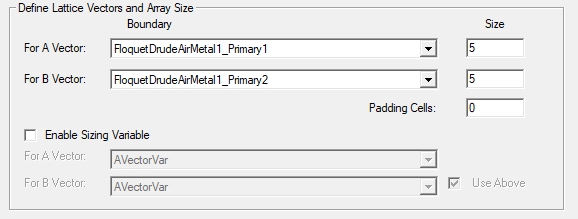 Sizing Variable for New 3D Component Array
