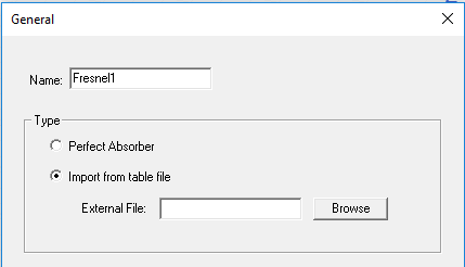 General dialog