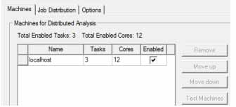 Machines for Distributed Analysis group box.
