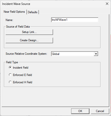 Incident Wave Source Window