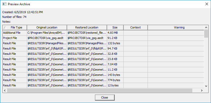 Preview Archive