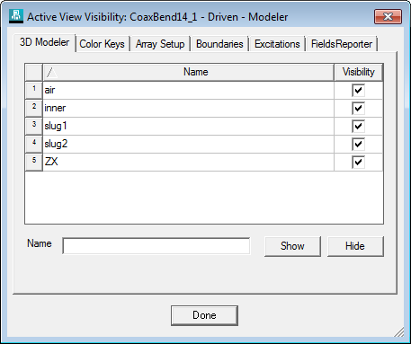 Active View Visibility dialog