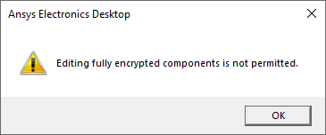 Ansys Electronics Desktop Important Box