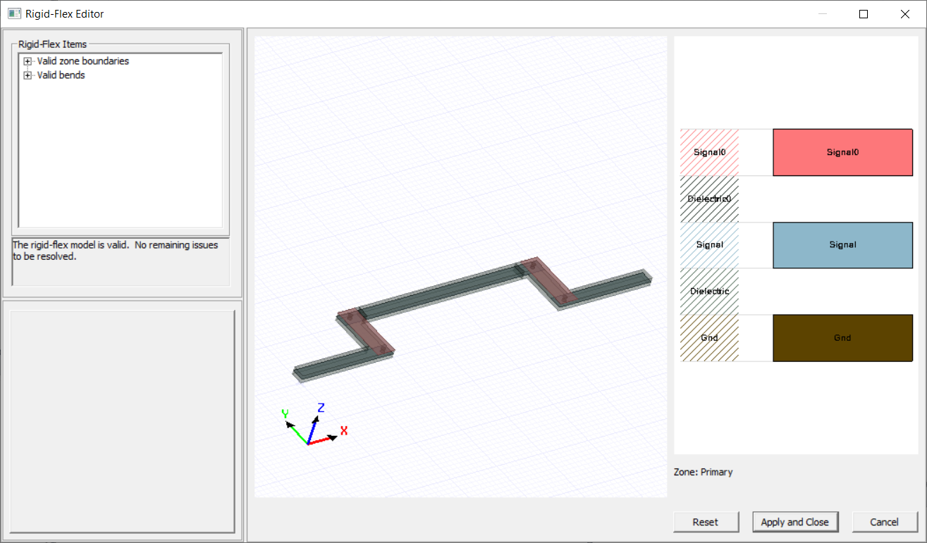 Rigid-Flex Editor Window
