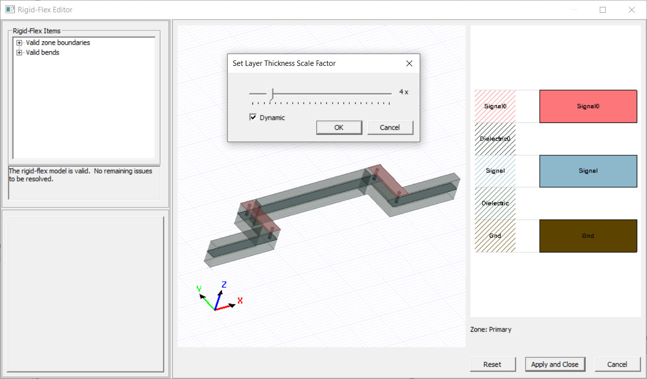 Set Layer Thickness Scale Factor Window