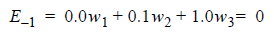 System of equations, equation 1