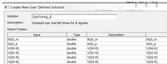 Create User Definied Solution dialog.