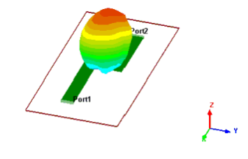 3D viewer window, far field overlay.