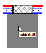 Padstack Cross Section Tooltip