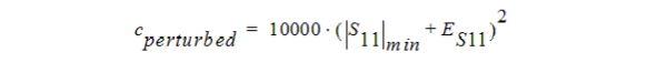Perturbed cost function.