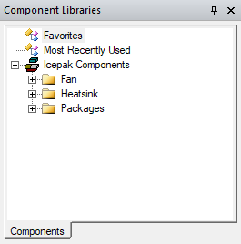 Component Libraries Window
