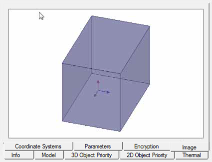 Create 3D Component dialog. Image tab displaying model outline.