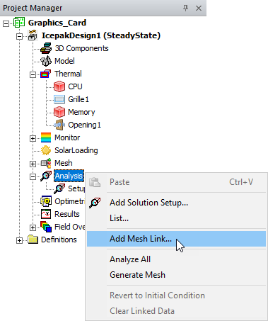 Adding a Mesh Link