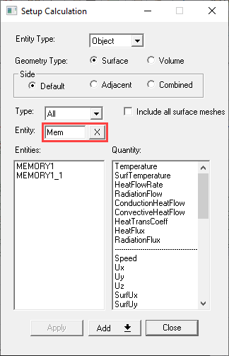 Filtering the Entities List
