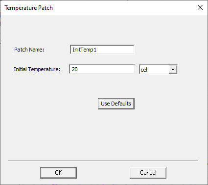 Assigning Initial Temperatures