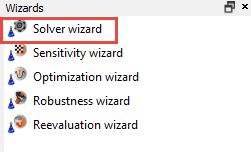 Solver Wizard Option Solver Wizard Option