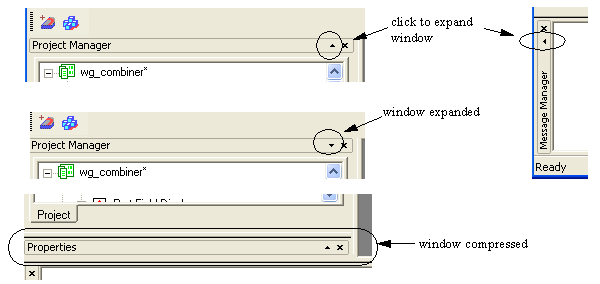 Highlighted icon for expanding and closing individual panes in Desktop