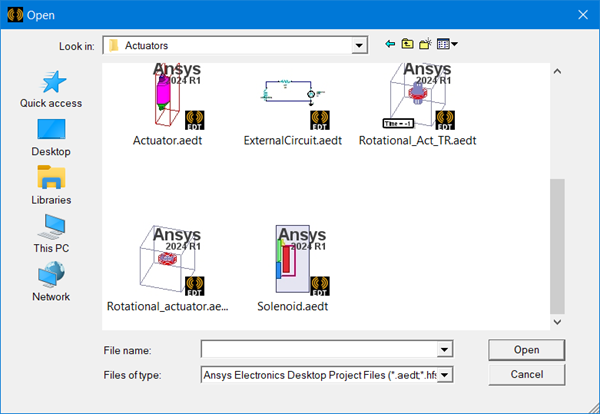 Opening Example Projects